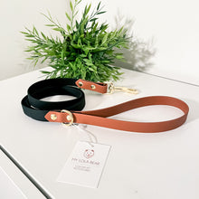 Load image into Gallery viewer, Hunter Green and Brown Hands Free Leash