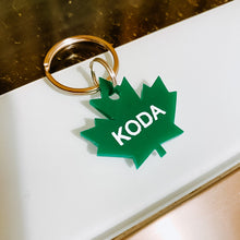 Load image into Gallery viewer, Maple Leaf Dog Tag