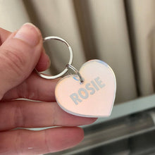 Load image into Gallery viewer, Holographic Heart Dog Tag