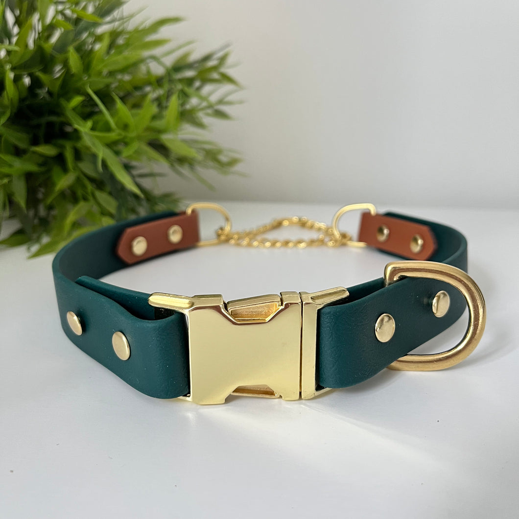 Martingale Dog Collar With Side Release Buckle